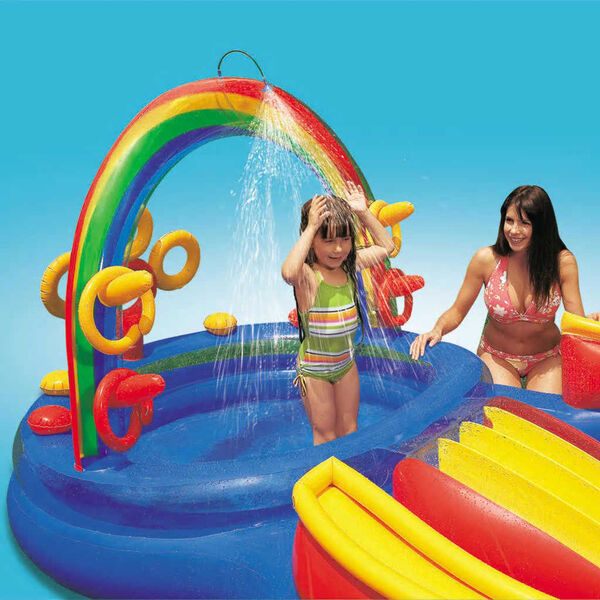 Intex Rainbow Ring Play Center 57453NP felfújható medence 297x193x135