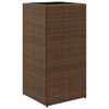 vidaXL 2 db barna polyrattan kerti &uuml;ltetől&aacute;da 40x40x80 cm
