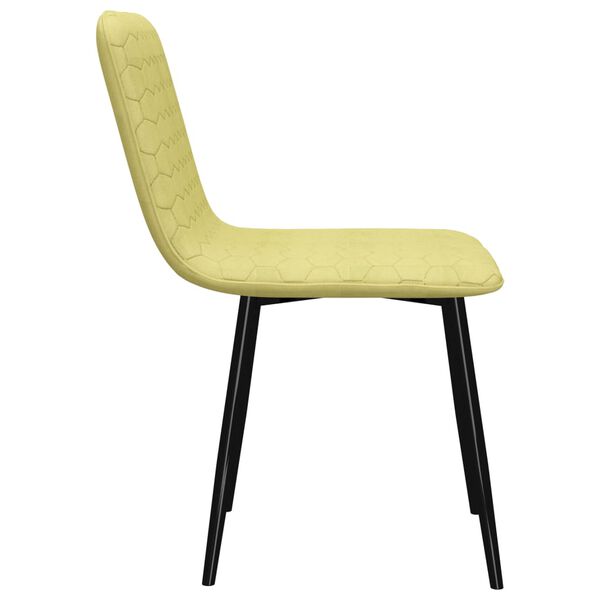 vidaXL 2 db zöld szövetborítású étkezőszék