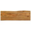 vidaXL t&ouml;m&ouml;r mang&oacute;fa term&eacute;szetes &eacute;lű asztallap 120 x 40 x 3,8 cm