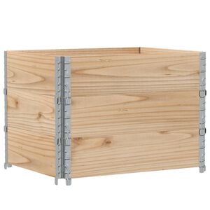 vidaXL 3 db t&ouml;m&ouml;r fenyőfa raklapmagas&iacute;t&oacute; 80 x 60 cm
