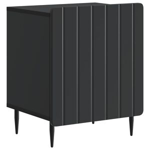 vidaXL &Eacute;jjeliszekr&eacute;ny Fekete 43 x 34,5 x 52 cm Szerelt Fa