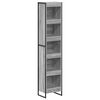 vidaXL K&ouml;nyvespolc 40 x 30 x 189,5 cm Szerelt Fa Sz&uuml;rke Sonoma