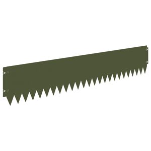 vidaXL Fűszeg&eacute;lyez&eacute;s 20 pcs 103 x 20 cm Ac&eacute;l Olajz&ouml;ld