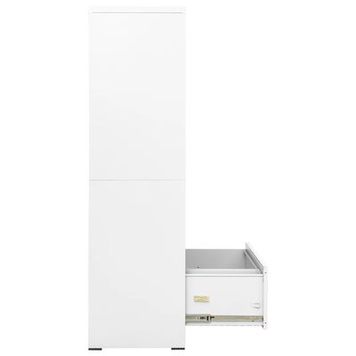 vidaXL fehér acél irattartó szekrény 90 x 46 x 164 cm