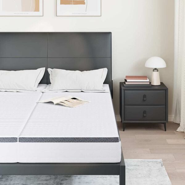 vidaXL Matrac 2 pcs Feh&eacute;r &eacute;s Sz&uuml;rke 70 x 190 cm Bonell Rug&oacute;