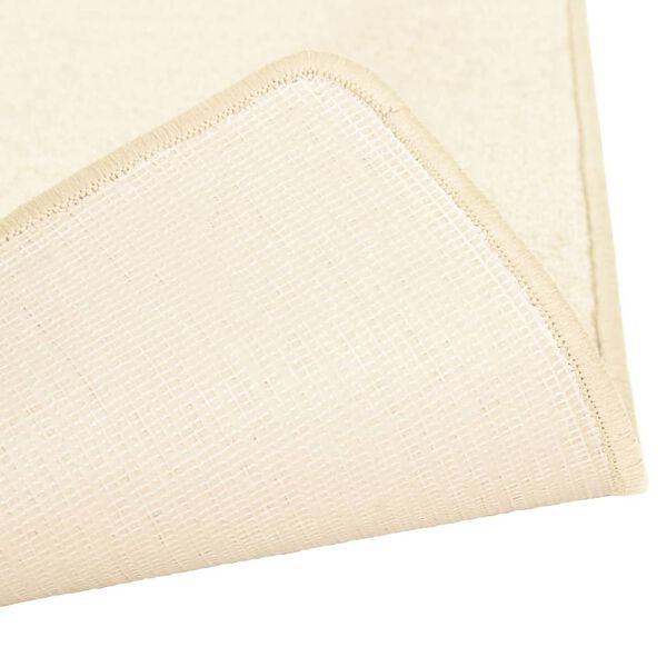 vidaXL 3 db krémszínű magas szálú bozontos ágy előtti szőnyeg