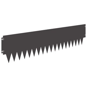 vidaXL Fűszeg&eacute;lyez&eacute;s 20 pcs 103 x 25 cm f&eacute;m Fekete