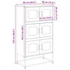 vidaXL Highboard ol&iacute;vaz&ouml;ld 68x39x123 cm Ac&eacute;l
