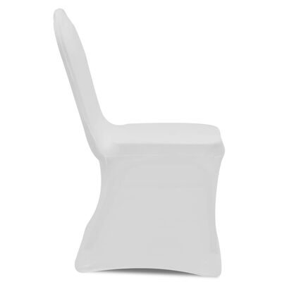 vidaXL 4 db nyújtható szék huzat fehér