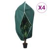 vidaXL 4 db n&ouml;v&eacute;nyv&eacute;dő huzat cipz&aacute;rral 70 g/m&sup2; 3,14 x 2,5 m
