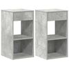 vidaXL &eacute;jjeliszekr&eacute;nyek fi&oacute;kos 2 db betonsz&uuml;rke 35x34x66,5 cm