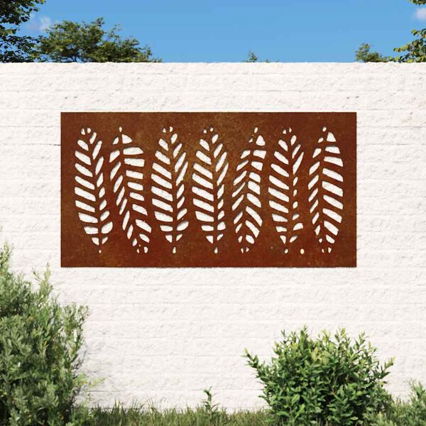 vidaXL lev&eacute;lmint&aacute;s corten ac&eacute;l kerti fald&iacute;sz 105 x 55 cm
