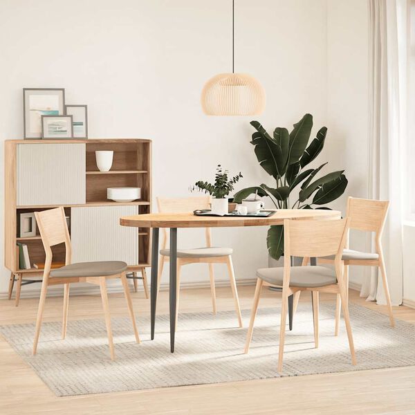 vidaXL t&ouml;m&ouml;r ak&aacute;cfa ov&aacute;lis alak&uacute; asztallap 140 x 60 x 4 cm