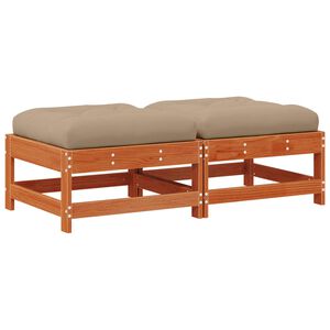 vidaXL Kerti l&aacute;btart&oacute; T&ouml;m&ouml;r fenyő Viaszbarna