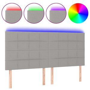 vidaXL vil&aacute;gossz&uuml;rke sz&ouml;vet LED-es fejt&aacute;mla 180x5x118/128 cm