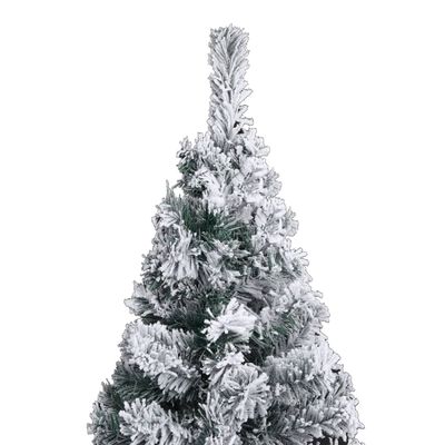 vidaXL zöld vékony műkarácsonyfa LED-ekkel és gömbszettel 150 cm