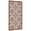 vidaXL m&oacute;r st&iacute;lus&uacute; corten ac&eacute;l kerti fald&iacute;sz 105 x 55 cm