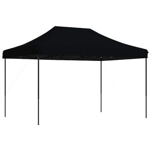 vidaXL fekete &ouml;sszecsukhat&oacute; felugr&oacute; rendezv&eacute;nys&aacute;tor 410x279x315 cm
