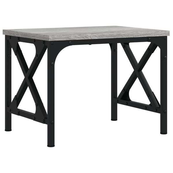 vidaXL szürke sonoma színű szerelt fa nyomtatóállvány 40 x 30 x 31 cm