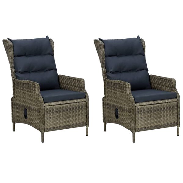 vidaXL 7 r&eacute;szes barna kerti &eacute;tkezőgarnit&uacute;ra