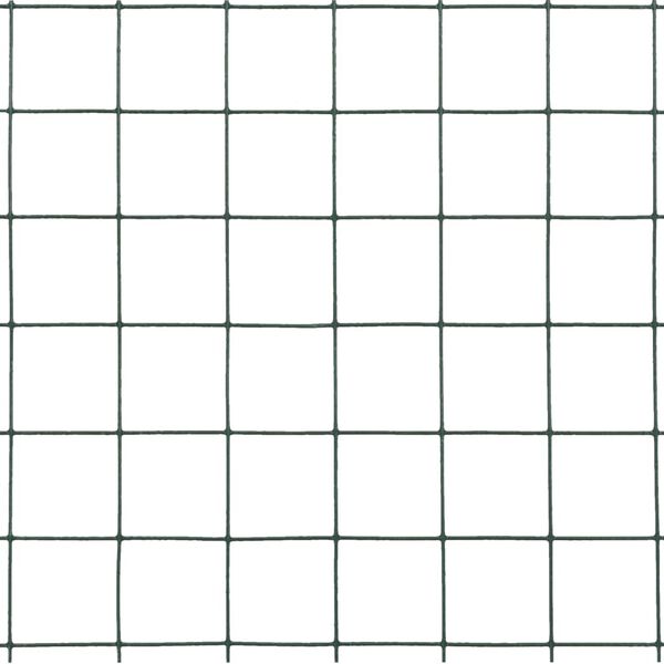 vidaXL z&ouml;ld PVC-bevonat&uacute; ac&eacute;l csirkeh&aacute;l&oacute; dr&oacute;tker&iacute;t&eacute;s 25 x 1,5 m