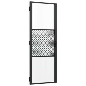 vidaXL &Uuml;vegajt&oacute; 76 x 3,5 x 201,5 cm Alum&iacute;nium Fekete