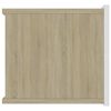 vidaXL 2 db fehér és sonoma-tölgy forgácslap éjjeliszekrény 40x30x30cm