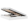vidaXL T&aacute;rol&oacute;s &Aacute;gy t&aacute;rol&oacute;val Tiszta Feh&eacute;r 183 x 213 cm Műbőr