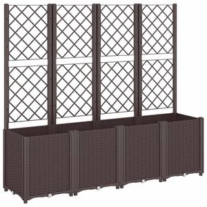 vidaXL barna polipropil&eacute;n r&aacute;csos kerti &uuml;ltetől&aacute;da 160 x 40 x 140 cm