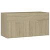 vidaXL sonoma t&ouml;lgy sz&iacute;nű szerelt fa mosd&oacute;szekr&eacute;ny 90 x 38,5 x 46 cm