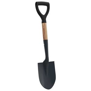 vidaXL Lap&aacute;t Fekete 68,5 cm Erősen bevont ac&eacute;l &eacute;s szil&aacute;rd fa