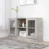 vidaXL betonsz&uuml;rke szerelt fa vitrinszekr&eacute;ny 120 x 30,5 x 70 cm