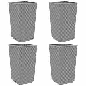 vidaXL 4 db vil&aacute;gossz&uuml;rke polipropil&eacute;n kerti vir&aacute;gl&aacute;da 32,5x32,5x57 cm