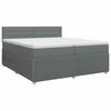 vidaXL Boxspring &aacute;gy matraccal S&ouml;t&eacute;tsz&uuml;rke 200 x 200 cm Sz&ouml;vet
