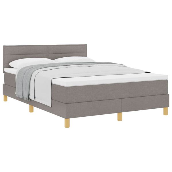 vidaXL Boxspring &aacute;gy matraccal matracmal T&oacute;psz&iacute;nű 160 x 200 cm sz&ouml;vet