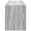 vidaXL szürke sonoma szerelt fa fali fürdőszobaszekrény 100x25x30 cm