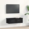 vidaXL Fali Szekrény fiókkal Fekete tölgy 60 x 26 x 18,5 cm Faanyag
