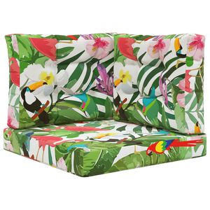 vidaXL K&uuml;lt&eacute;ri kanap&eacute; p&aacute;rna 3 pcs sz&iacute;nes Poli&eacute;szter