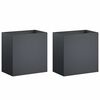 vidaXL Kerti cser&eacute;p 2 db Antracitsz&uuml;rke 50 x 30 x 40 cm
