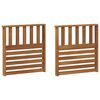 vidaXL Karf&aacute;k 2 pcs Barna 60 x 6 x 61 cm Faanyag