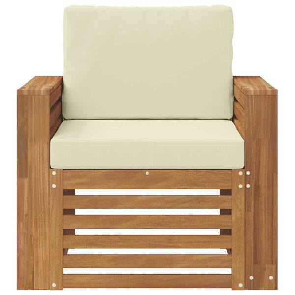 vidaXL K&uuml;lt&eacute;ri kanap&eacute; szett T&ouml;m&ouml;r ak&aacute;cfa &eacute;s poli&eacute;szter Term&eacute;szetes