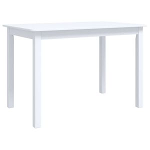 vidaXL feh&eacute;r t&ouml;m&ouml;r gumifa &eacute;tkezőasztal 114 x 71 x 75 cm