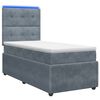 vidaXL LED Boxspring &Aacute;gy Mattal S&ouml;t&eacute;tsz&uuml;rke 90 x 190 cm B&aacute;rsony
