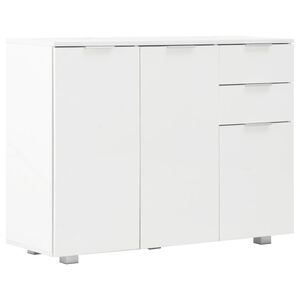 vidaXL magasf&eacute;nyű feh&eacute;r t&aacute;lal&oacute;szekr&eacute;ny 107x35x80,5 cm