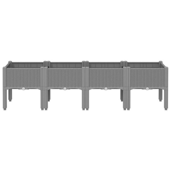 vidaXL vil&aacute;gossz&uuml;rke PP r&aacute;csos kerti &uuml;ltetől&aacute;da 160 x 40 x 42 cm