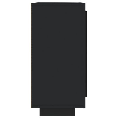 vidaXL fekete szerelt fa tálalóasztal 92 x 35 x 75 cm