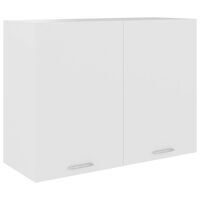vidaXL fehér forgácslap függő szekrény 80 x 31 x 60 cm
