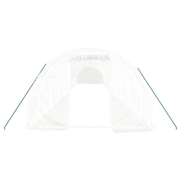 vidaXL feh&eacute;r ac&eacute;lv&aacute;zas melegh&aacute;z 54 m&sup2; 18 x 3 x 2 m