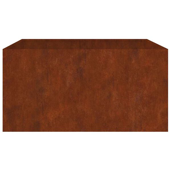 vidaXL corten ac&eacute;l n&ouml;v&eacute;nytart&oacute; 80x80x40 cm